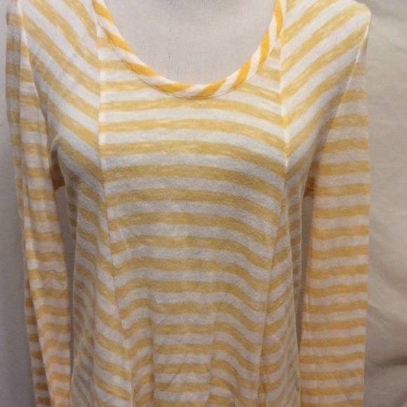 Anthropologie Tops - Saturday/Sunday Top S Yellow Stripe